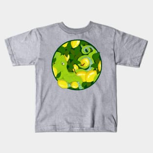 Octopus at the lime harvest. Kids T-Shirt